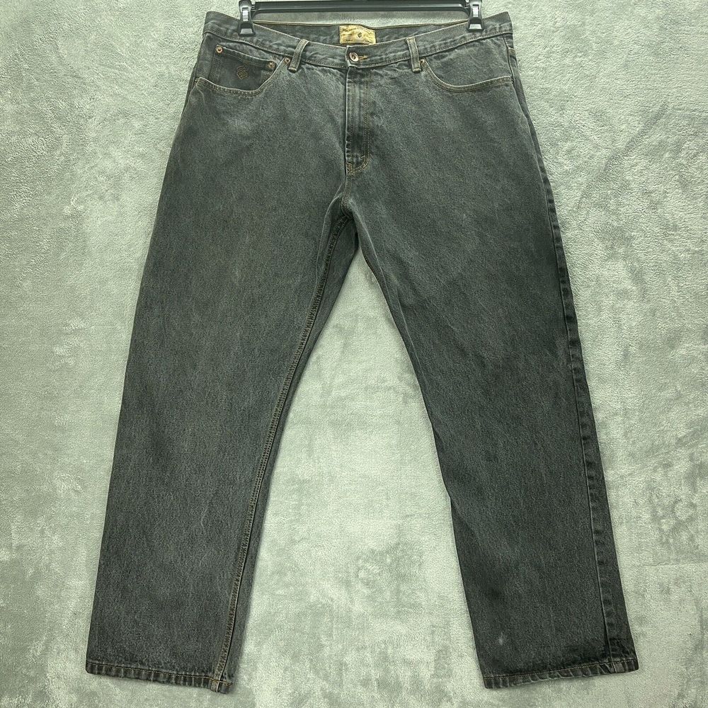 Vintage Rocawear Jeans Men 40 Black Wide Leg Baggy Hip-Hop Grunge Measures 40x30